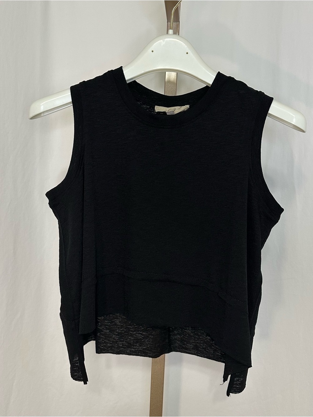 Chelsea & Violet girls Black Layered Sleeveless Tank Top